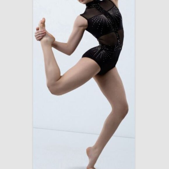 Weissman Elite The Devil You Know Dance Costume in Black $110 - Picture 2 of 8